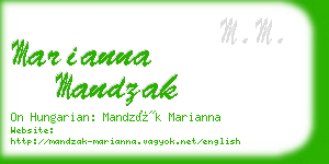 marianna mandzak business card